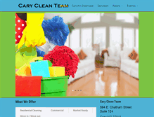 Tablet Screenshot of carycleanteam.com